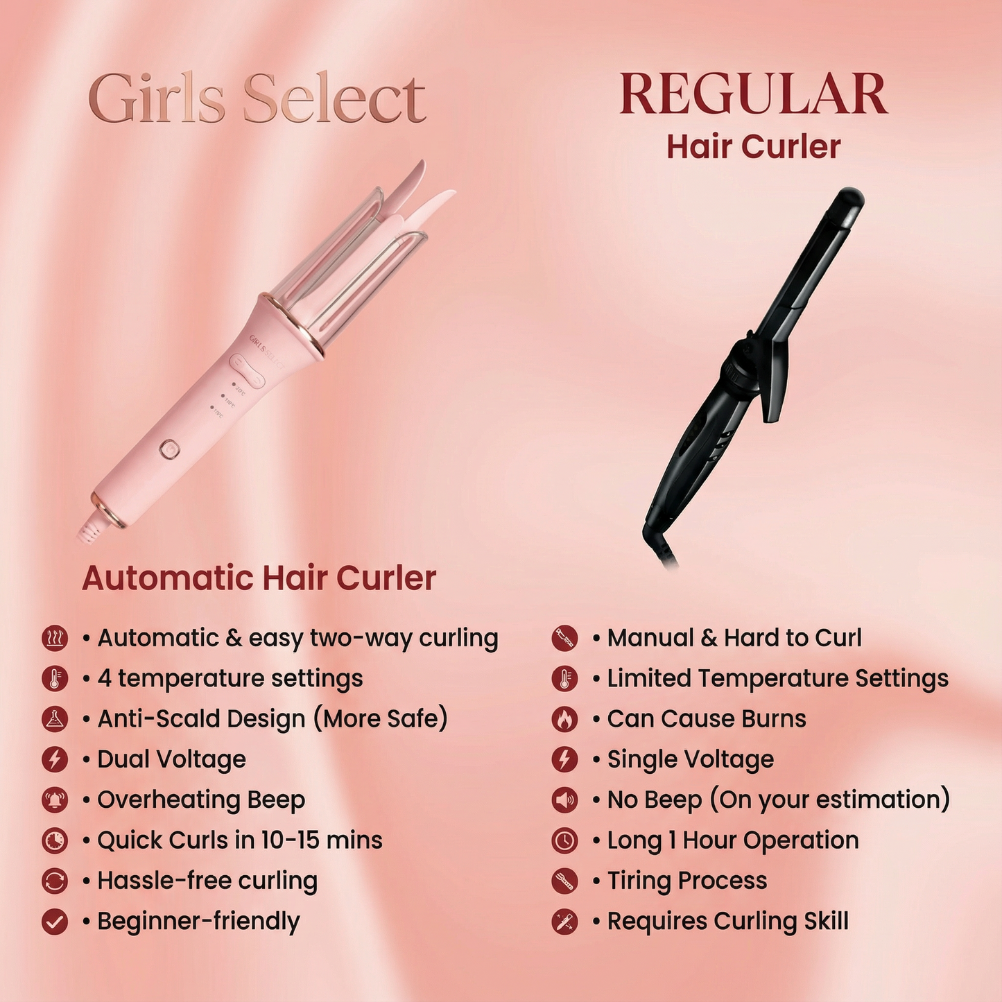 Girls Select Automatic Hair Curler