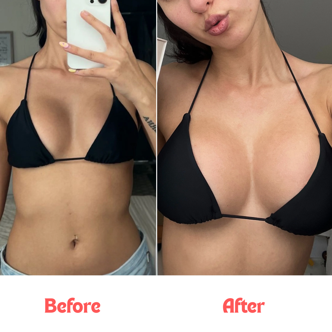 Boost Bra: adds up to 2 full cup sizes instantly—no Boob Job!